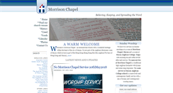 Desktop Screenshot of morrisonchapel.com