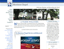 Tablet Screenshot of morrisonchapel.com